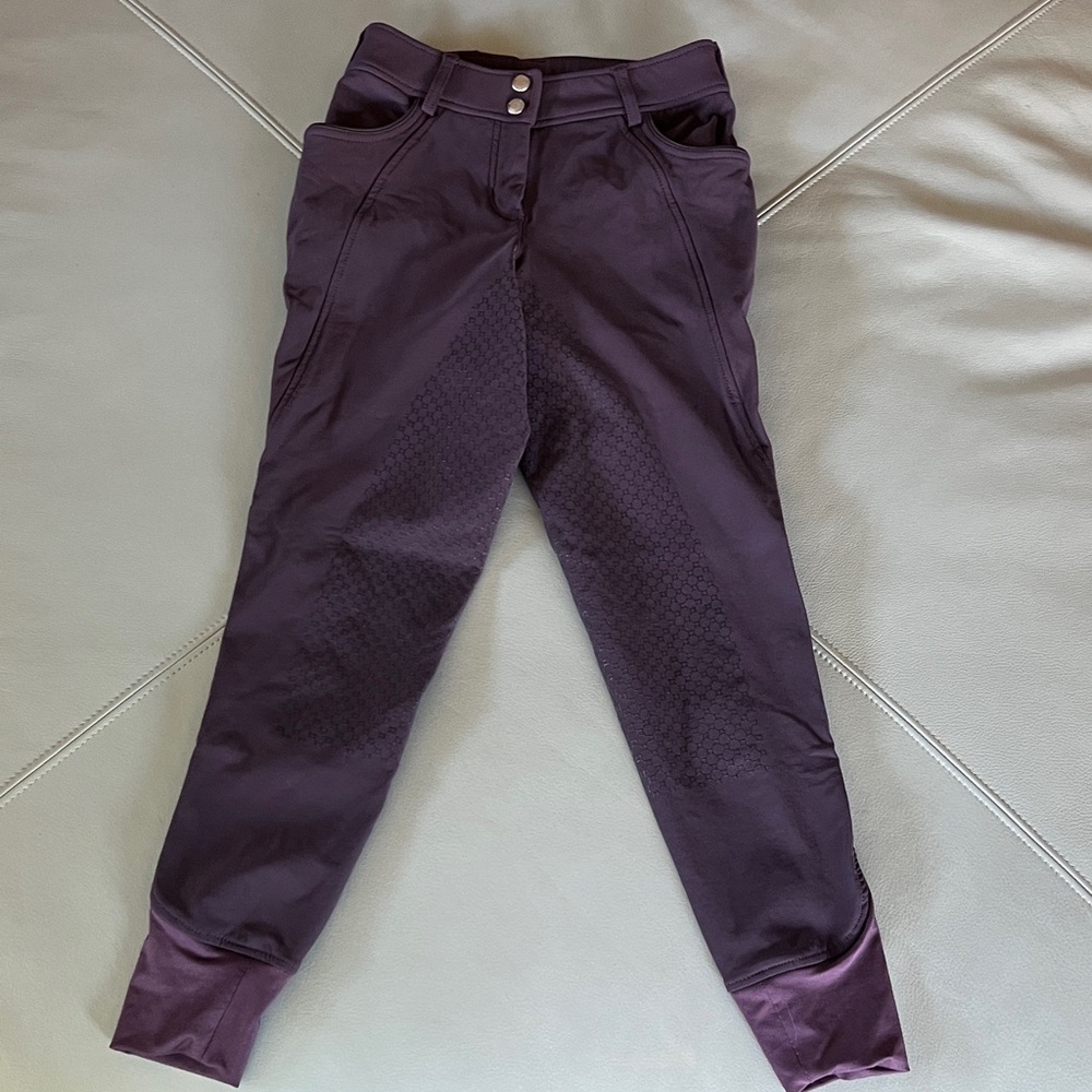 Elegant Dark Purple (eggplant) Riding Pants